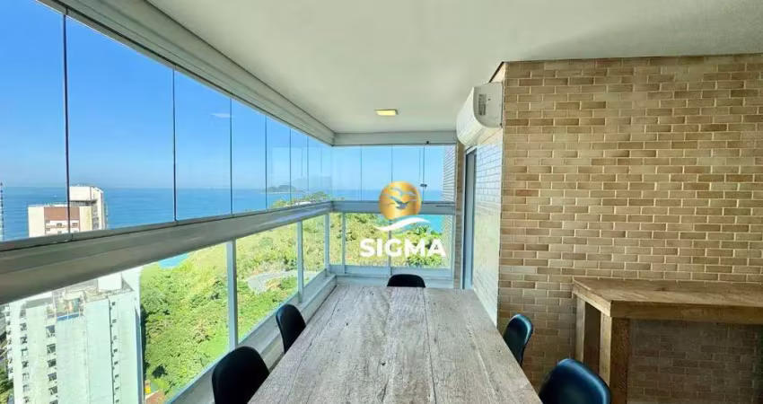 Apartamento com 2 dormitórios à venda, 91 m² por r$ 1.000.000,00 - jardim astúrias - guarujá/sp