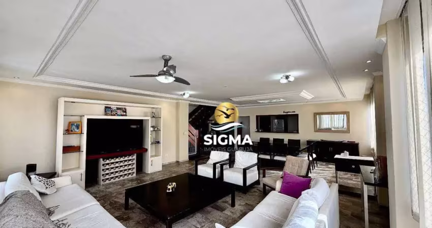 Cobertura com 6 quartos sendo 1 suíte à venda, 239 m² por R$ 1.500.000 - Pitangueiras - Guarujá/SP.