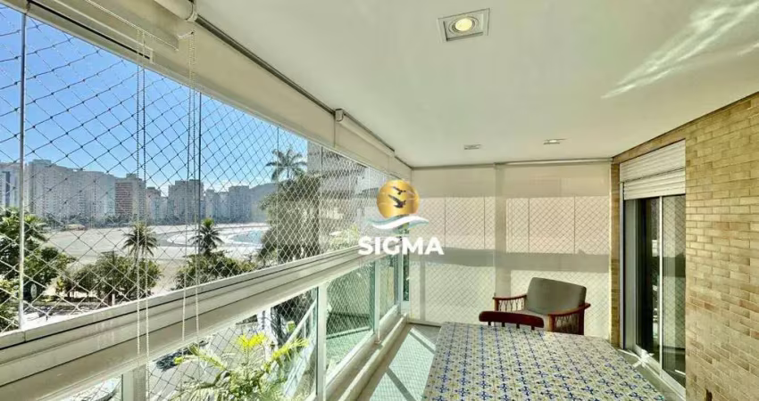 Apartamento com 3 suítes  à venda, 120 m² por r$ 1.300.000 - jardim astúrias - guarujá/sp