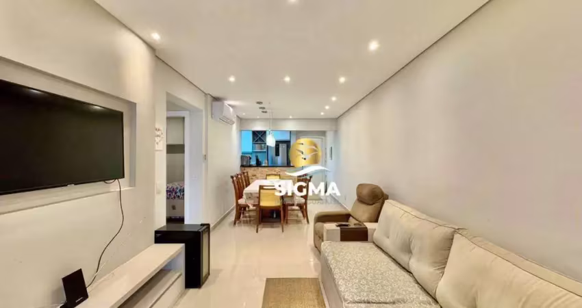 Apartamento com 2 dormitórios à venda, 91 m² por r$ 900.000,00 - jardim astúrias - guarujá/sp