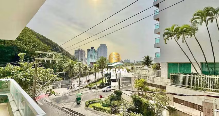 Apartamento com 4 dormitórios sendo 1 suíte  à venda, 126 m² por r$ 440.000 - praia das pitangueiras - guarujá/sp.