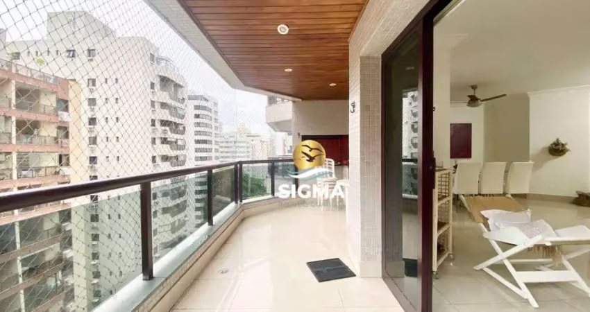Apartamento com 4 quartos sendo 2 suítes à venda, 168 m² por r$ 1.100.000 - pitangueiras - guarujá/sp.