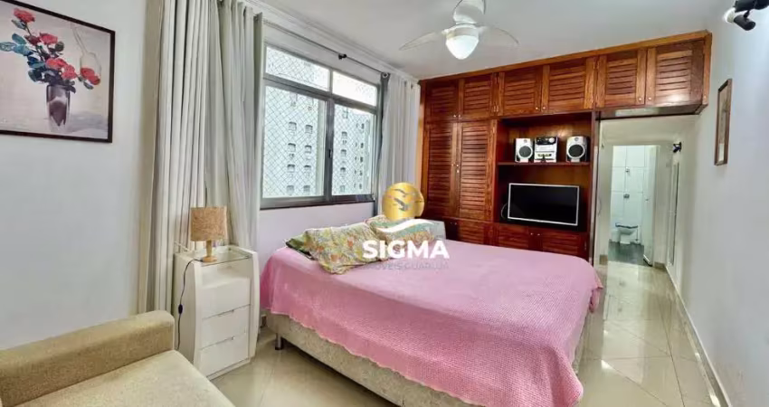 Kitnet com 1 dormitório à venda, 38 m² por r$ 320.000,00 - pitangueiras - guarujá/sp
