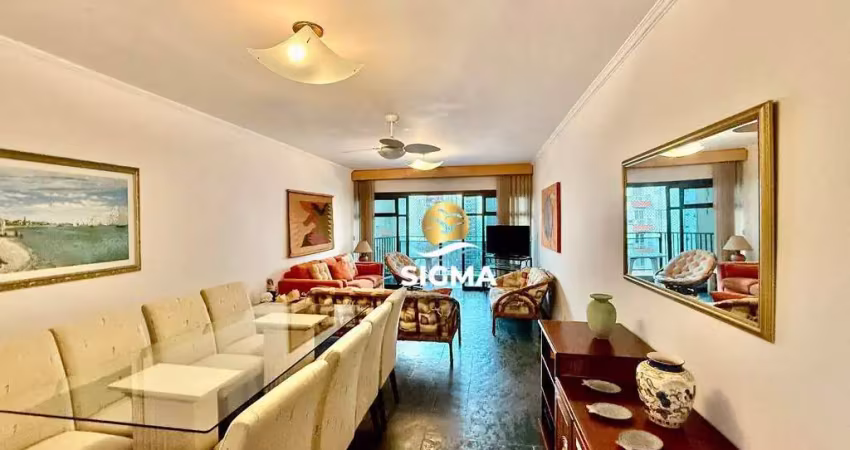 Apartamento com 3 dormitórios sendo 1 suíte à venda, 134 m² por r$ 615.000 - pitangueiras - guarujá/sp.