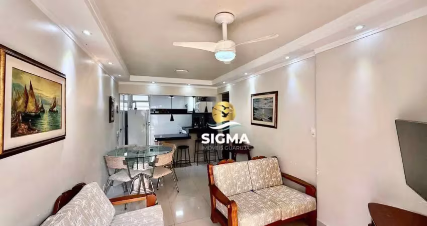 Apartamento com 2 dormitórios à venda, 68 m² por r$ 650.000,00 - pitangueiras - guarujá/sp