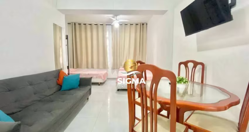 Apartamento com 1 dormitório à venda, 35 m² por r$ 290.000,00 - pitangueiras - guarujá/sp