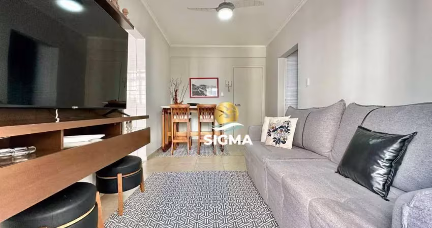 Apartamento com 1 quarto à venda, 57 m² por r$ 385.000 - pitangueiras - guarujá/sp.