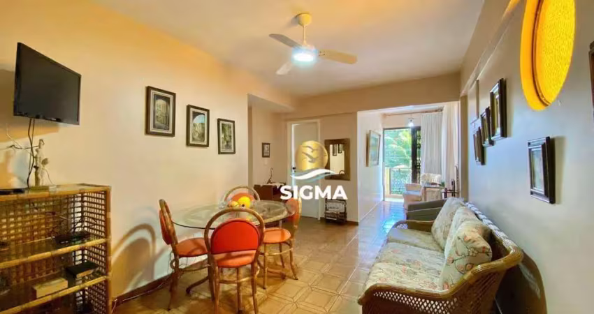 Apartamento com 2 dormitórios à venda, 80 m² por r$ 410.000 - jardim astúrias - guarujá/sp.