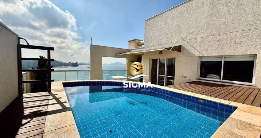 Cobertura com 3 quartos sendo 1 suíte à venda, 196 m² por r$ 2.500.000 - jardim astúrias - guarujá/sp.