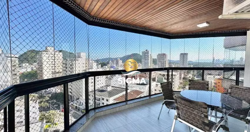Apartamento com 3 quartos sendo 2 suítes à venda, 116 m² por r$ 850.000 - jardim astúrias - guarujá/sp.