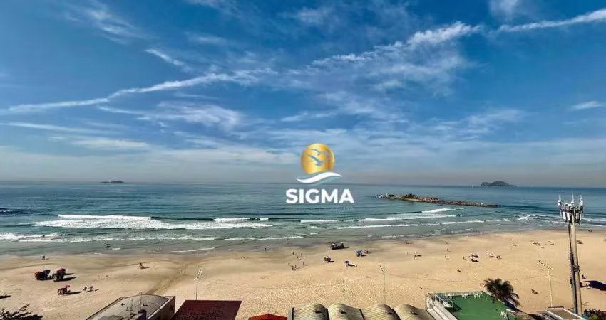 Frente mar - apartamento com 3 quartos sendo 1 suíte à venda, 140 m² por r$ 1.000.000 - pitangueiras - guarujá/sp.