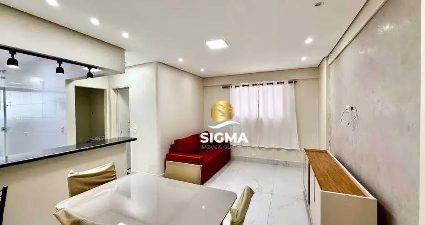 Apartamento com 1 quarto à venda, 50 m² por r$ 400.000 - pitangueiras - guarujá/sp.