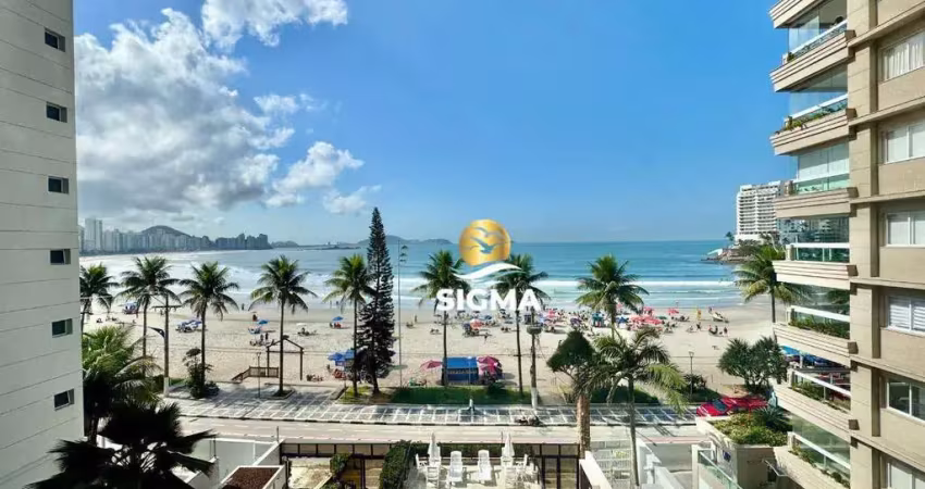 Apartamento com 3 dormitórios sendo 1 suíte  à venda, 136 m² por r$ 1.500.000 - jardim astúrias - guarujá/sp.