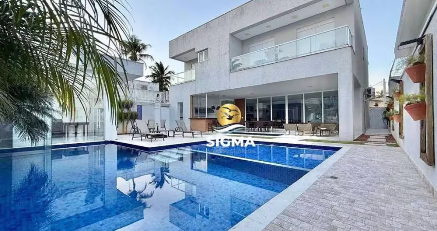 Casa com 5 dormitórios à venda, 420 m² por r$ 4.800.000 - jardim acapulco - guarujá/sp.