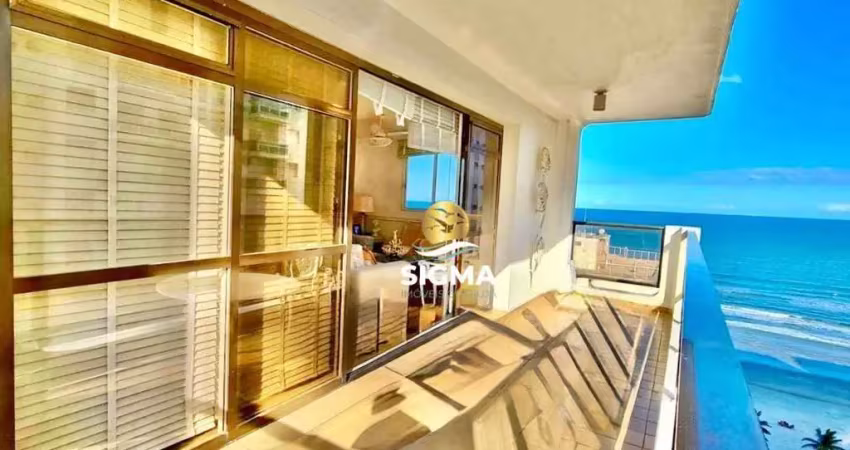 Apartamento com 3 dormitórios sendo 1 suíte  à venda, 145 m² por r$ 1.060.000 - pitangueiras - guarujá/sp