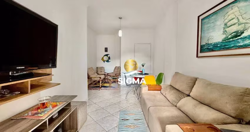 Apartamento com 2 dormitórios à venda, 80 m² por r$ 520.000,00 - jardim astúrias - guarujá/sp
