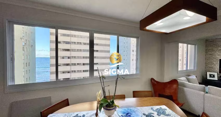 Apartamento com 3 quartos sendo 2 suítes à venda, 106 m² por r$ 900.000 - pitangueiras - guarujá/sp.