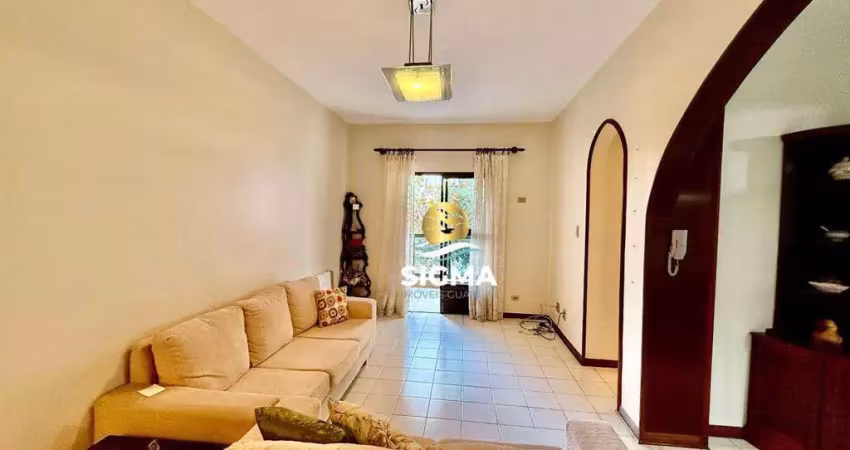 Apartamento com 2 dormitórios à venda, 80 m² por r$ 430.000,00 - tombo - guarujá/sp