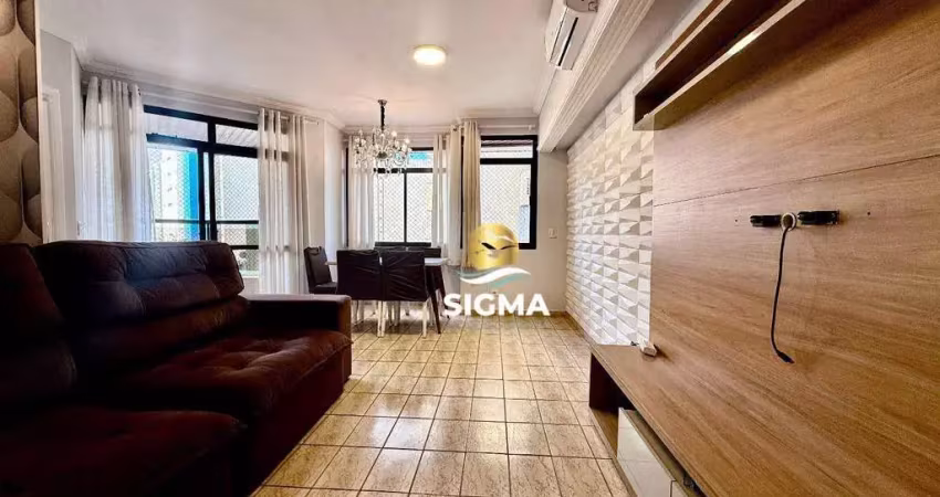 Apartamento com 3 dormitórios à venda, 116 m² por r$ 690.000,00 - jardim astúrias - guarujá/sp