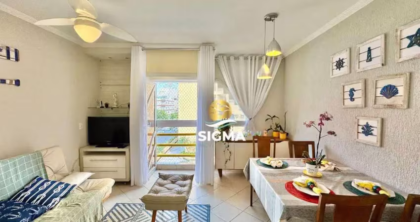 Apartamento com 2 dormitórios sendo 1 suíte  à venda, 70 m² por r$ 300.000 - enseada - guarujá/sp