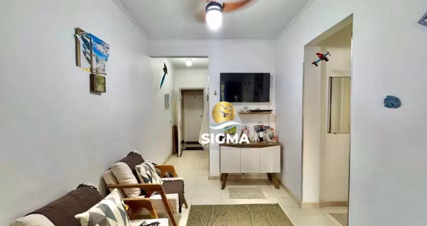 Apartamento com 1 dormitório à venda, 45 m² por r$ 300.000,00 - jardim astúrias - guarujá/sp