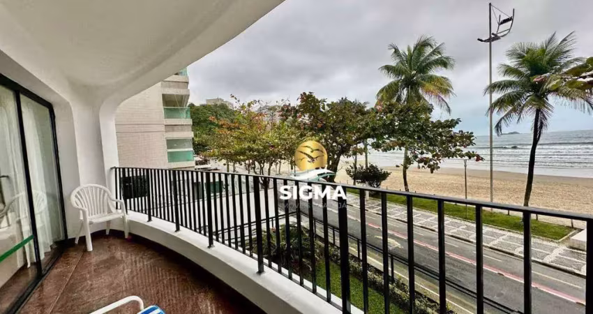 Apartamento com 4 dormitórios sendo 1 suíte  para alugar, 144 m² por r$ 7.500/mês - astúrias - guarujá/sp