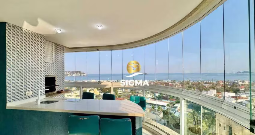 Apartamento com 3 suítes  à venda, 130 m² por r$ 1.400.000 - enseada - guarujá/sp