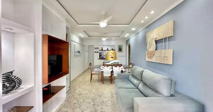 Apartamento com 2 dormitórios à venda, 102 m² por r$ 510.000,00 - pitangueiras - guarujá/sp