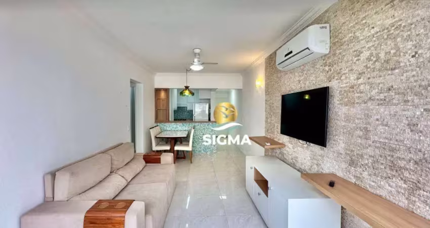 Apartamento com 2 suítes  para alugar, 70 m² por r$ 4.200/mês - pitangueiras - guarujá/sp