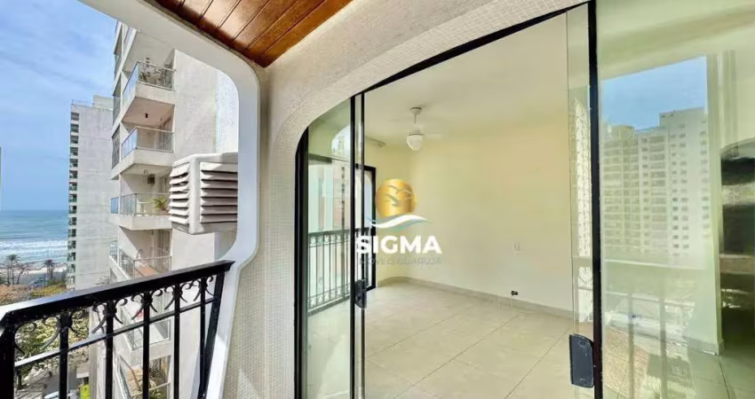 Apartamento com 3 dormitórios à venda, 110 m² por r$ 550.000,00 - pitangueiras - guarujá/sp
