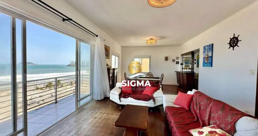 Apartamento com 4 dormitórios à venda, 210 m² por r$ 850.000,00 - pitangueiras - guarujá/sp
