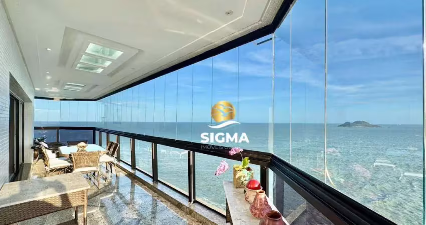 Apartamento com 4 dormitórios à venda, 251 m² - jardim astúrias - guarujá/sp