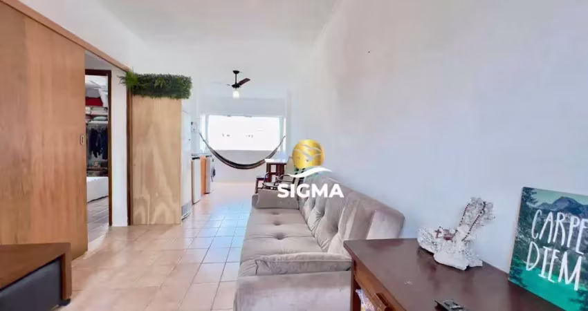 Apartamento com 2 quartos sendo 1 suíte à venda, 55 m² por r$ 250.000 - jardim astúrias - guarujá/sp.