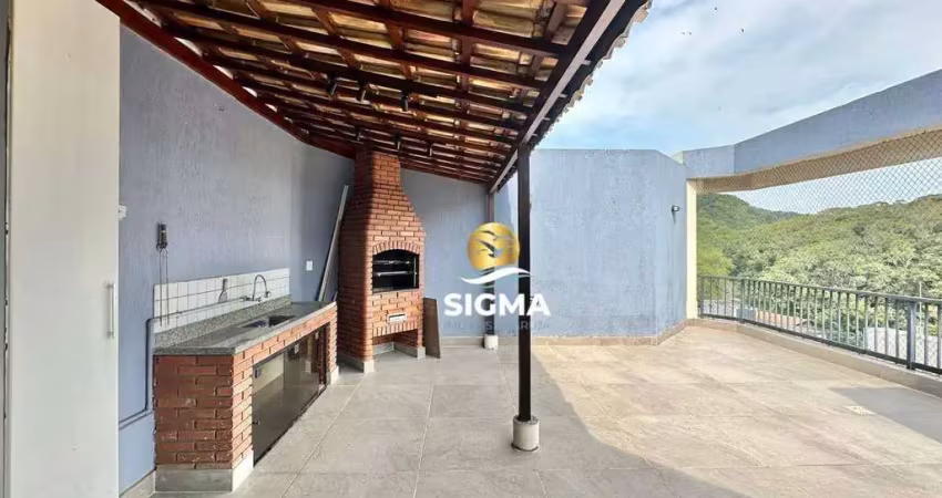 Cobertura com 3 dormitórios à venda, 225 m² por r$ 750.000,00 - tombo - guarujá/sp