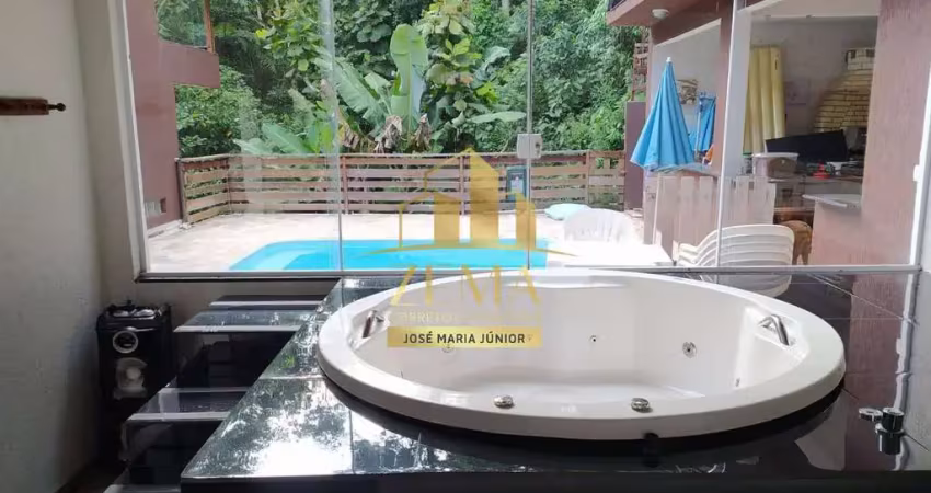 Casa em condominio, aruã, 194 m2, 300m2, jacuzzi, 04 dorms (02st), piscina
