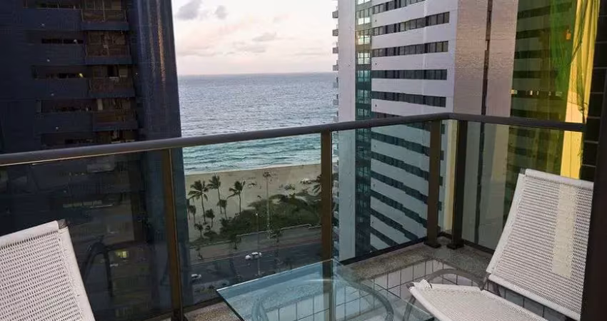 Apartamento no pina | 126m² | 4 quartos | varanda com vista mar | 40m da praia | 2 vagas.