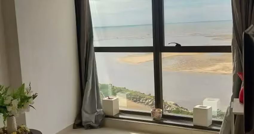 Apartamento na beira mar |60m² | 2 quartos | frente mar | lazer completo