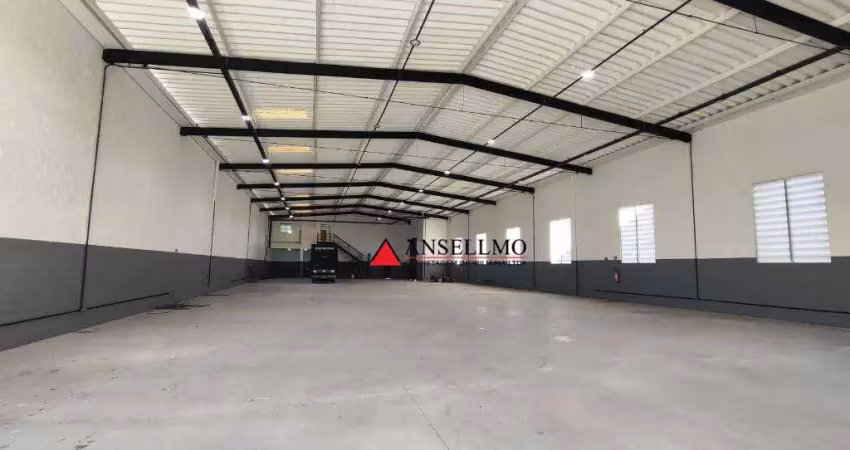 Galpão para alugar, 1368 m² por r$ 50.000,00/mês - cooperativa - são bernardo do campo/sp