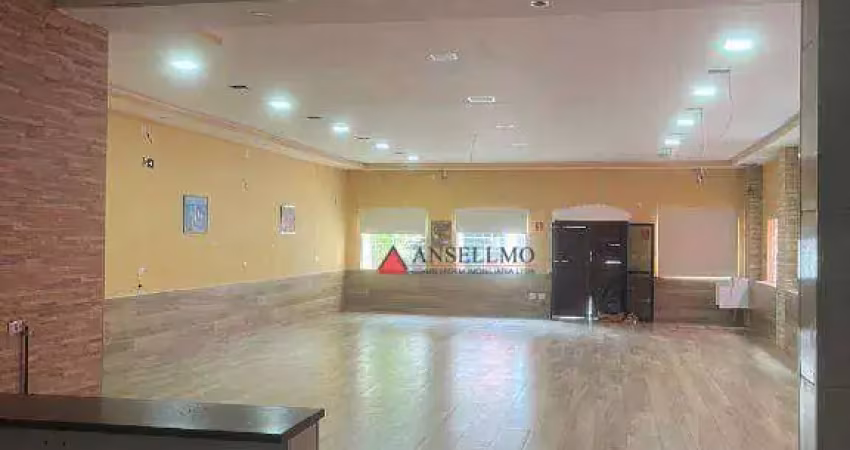 Salão para alugar, 250 m² por r$ 9.550,00/mês - jardim do mar - são bernardo do campo/sp