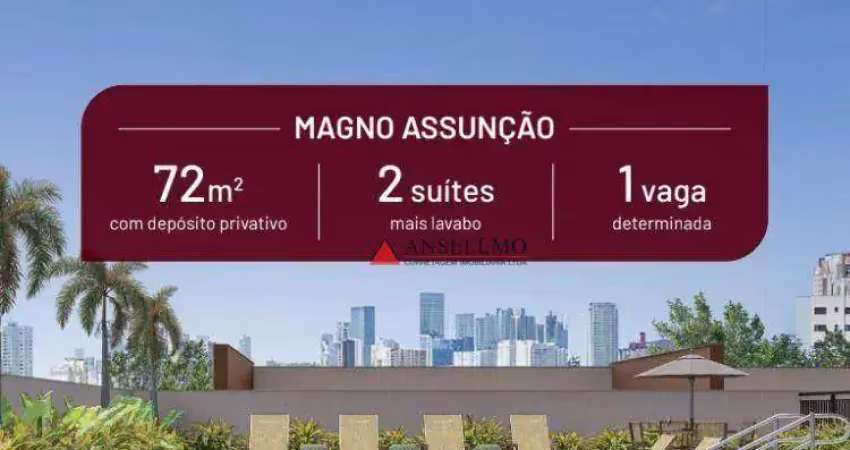 Apartamento com 2 dormitórios à venda, 72 m² por R$ 720.000,00 - Vila Assunção - Santo André/SP