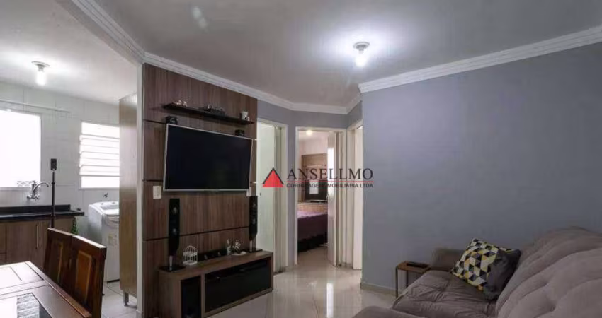 Apartamento com piscina com 2 dormitórios à venda, 56 m² por R$ 276.600 - Nova Petrópolis - São Bernardo do Campo/SP