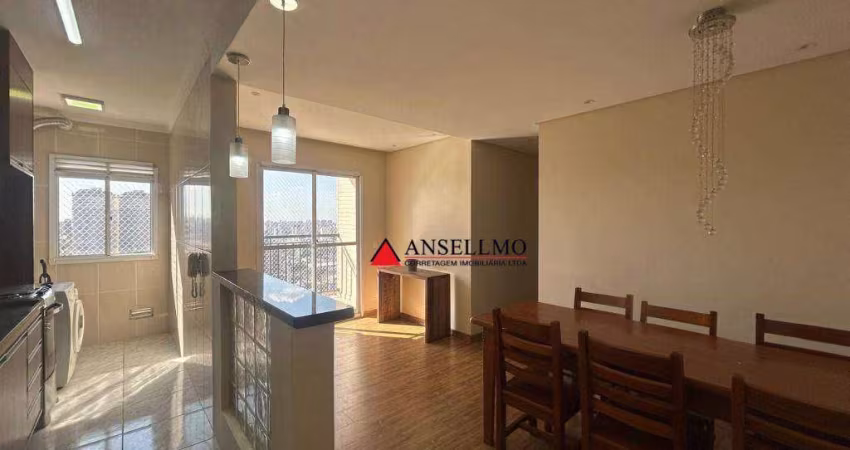 Apartamento com 3 dormitórios para alugar, 71 m² por R$ 4.523,19/mês - Centro - São Bernardo do Campo/SP