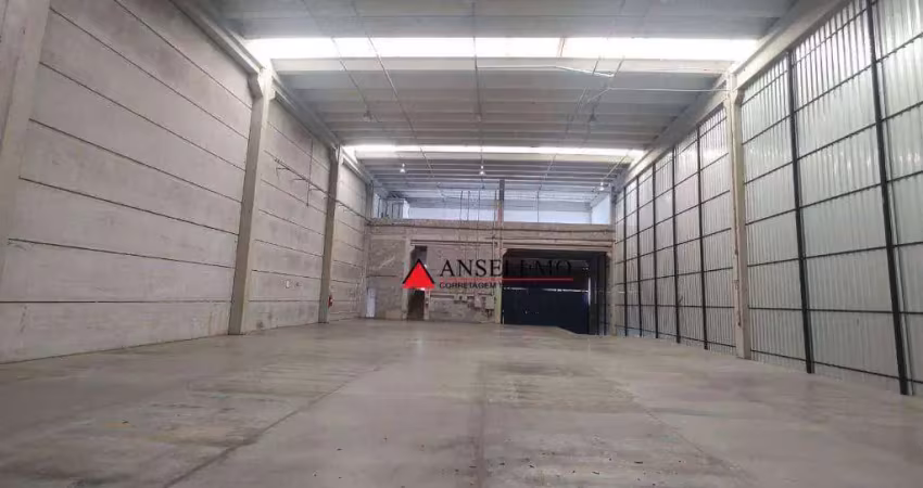 Galpão para alugar, 1025 m² por r$ 41.339,80/mês - piraporinha - diadema/sp