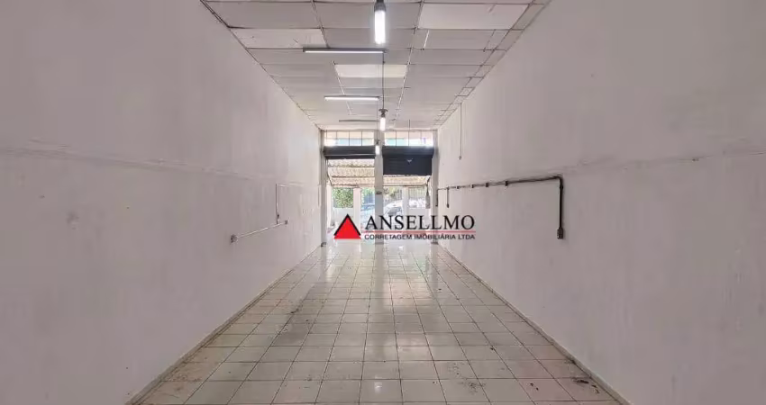 Salão com trifásico para alugar, 90 m² por r$ 1.930/mês - paulicéia - são bernardo do campo/sp