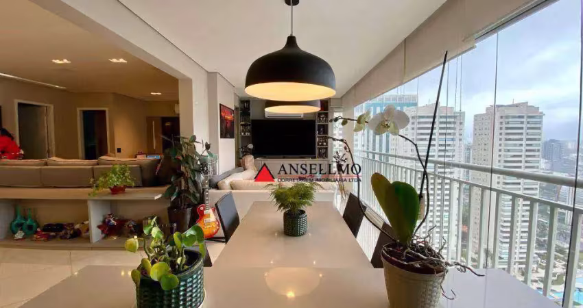 Apartamento com 3 dormitórios, sendo 3 suítes à venda, 155 m² por r$ 2.235.000 - centro - são bernardo do campo/sp