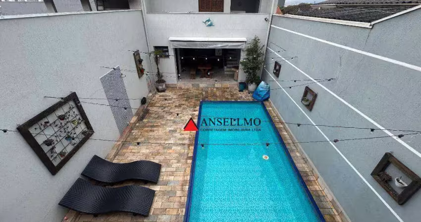 Sobrado com 3 dormitórios para alugar, 265 m² por r$ 14.724,60/mês - vila alzira - santo andré/sp