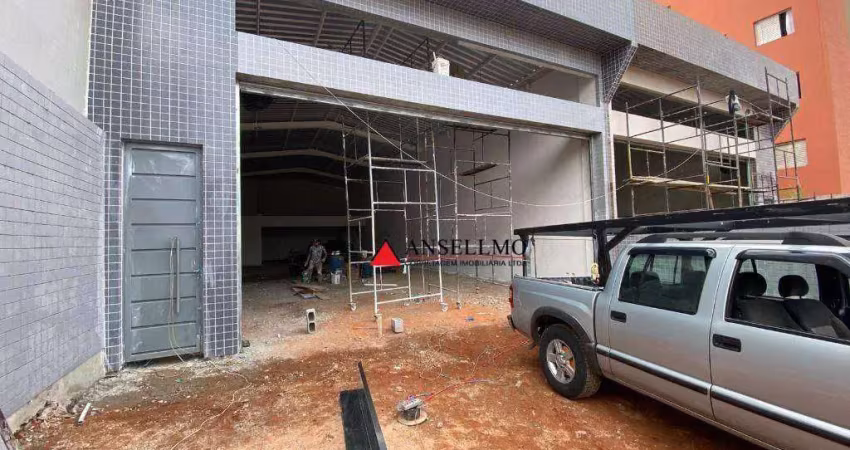 Galpão para alugar, 300 m² por r$ 10.000,00/mês - centro - são bernardo do campo/sp
