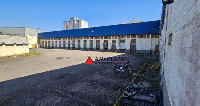 Galpão para alugar, 8000 m² por r$ 221.000,00/mês - utinga - santo andré/sp