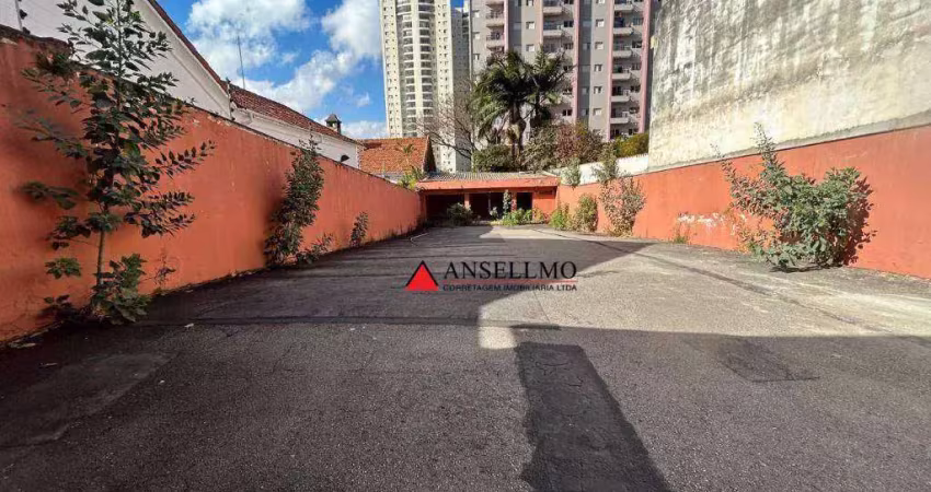 Terreno para alugar, 400 m² por r$ 9.000,00/mês - jardim - santo andré/sp