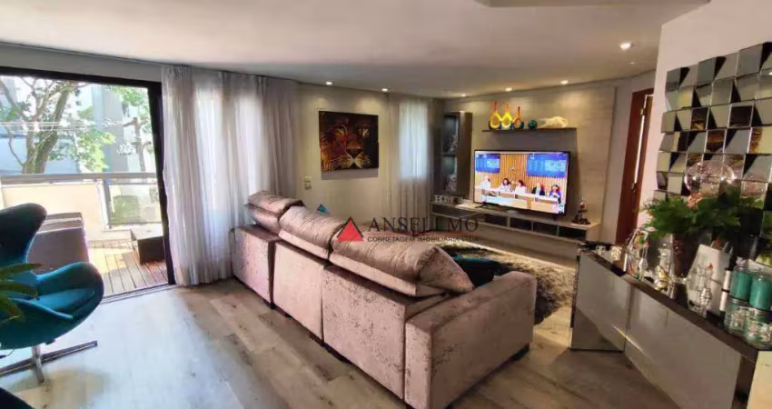 Apartamento duplex com 2 dormitórios à venda, 170 m² por r$ 1.695.000 - jardim - santo andré/sp